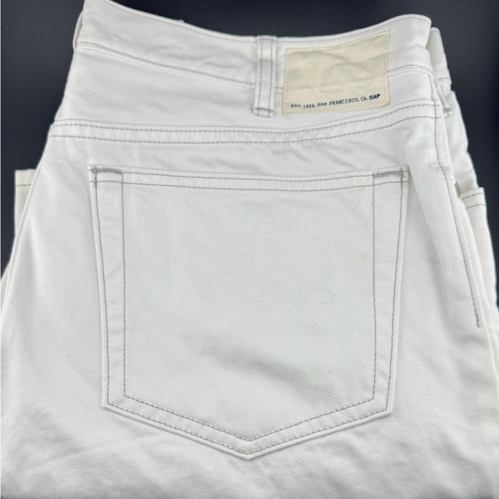 Men’s Boot Cut Premium Denim White Jeans Size 36 x 28 From Gap